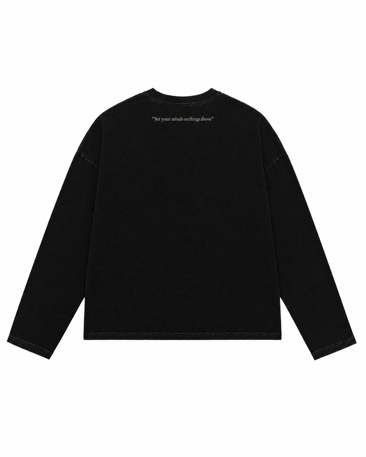 The Comic Longsleeve Black, back 