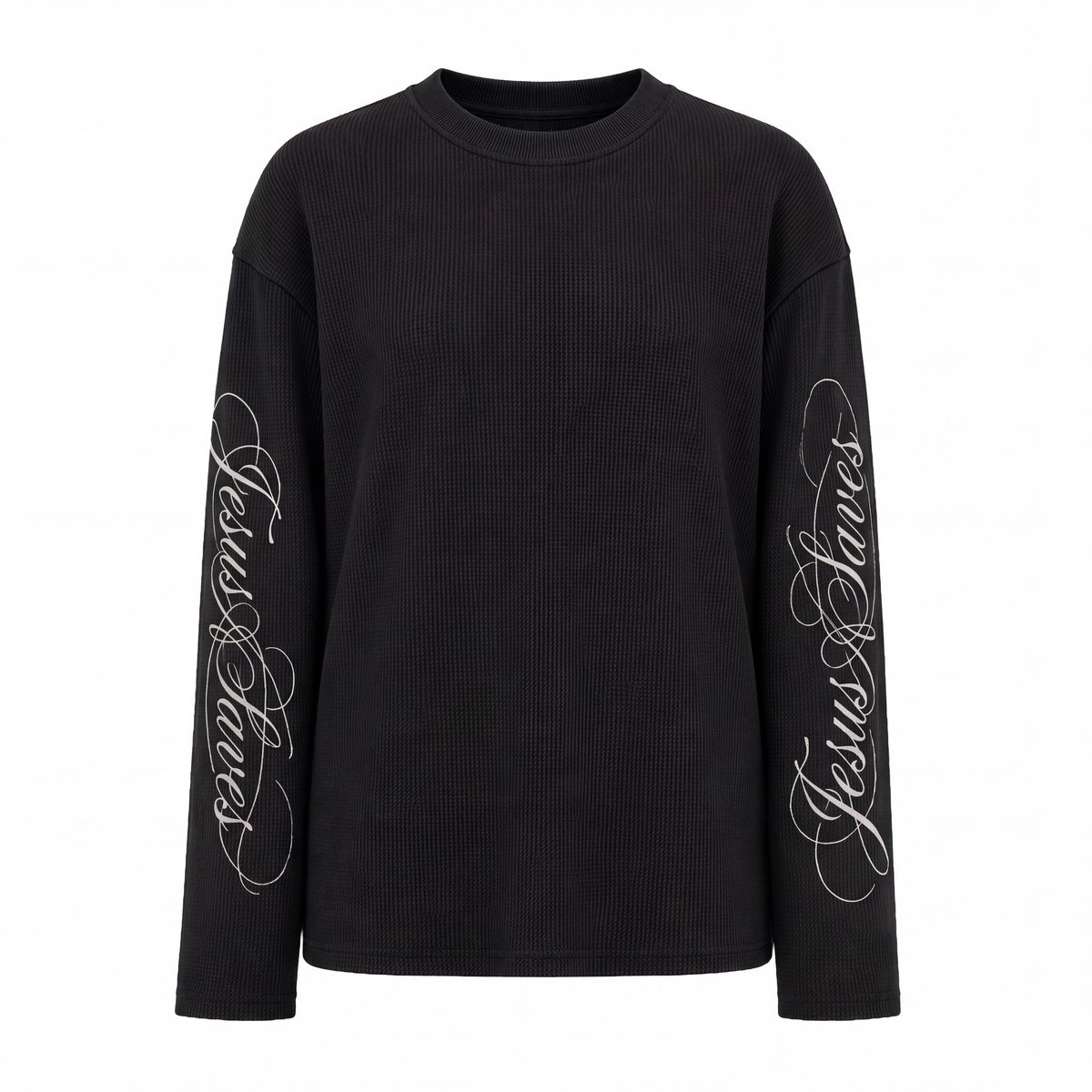 Jesus Saves Longsleeve Black, front 