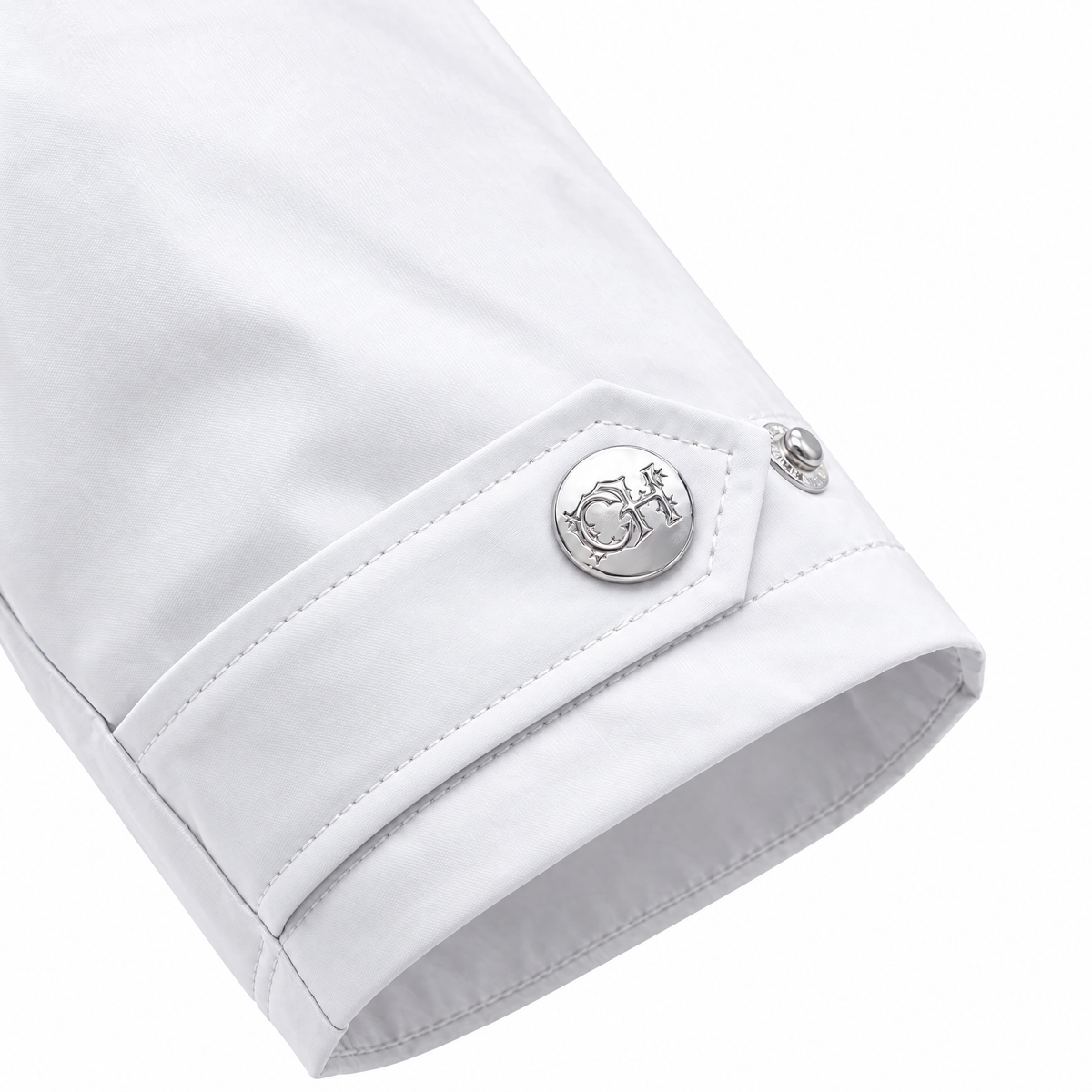 The Rain Shell ROMANS, wet sleeve fastening detail 