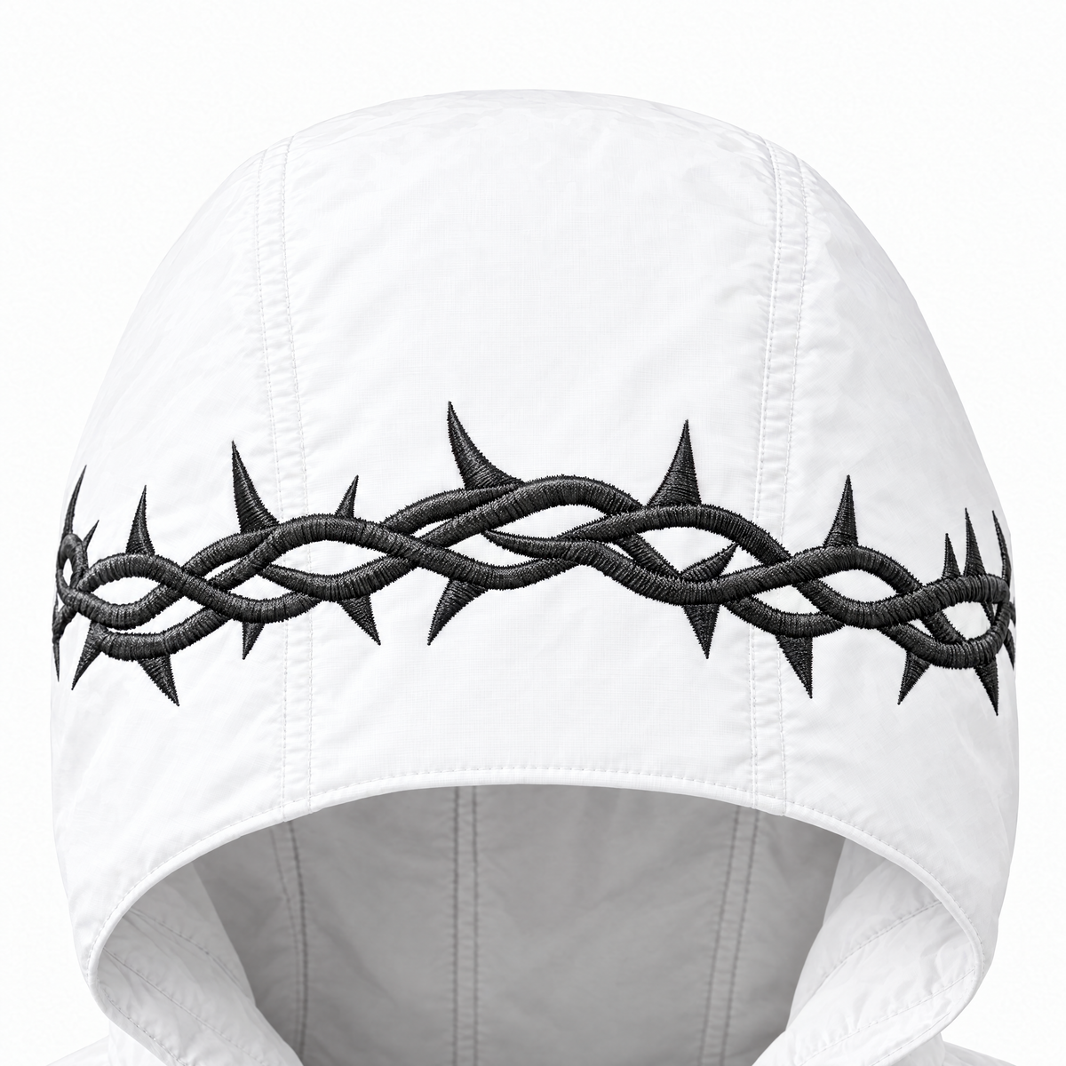 The Rain Shell ISAIAH, wet hood embroidery 