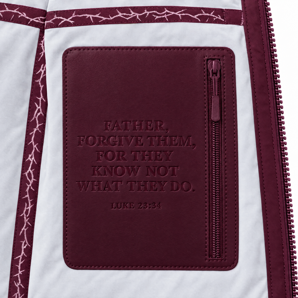 The Rain Shell LUKAS, inside verse detail 